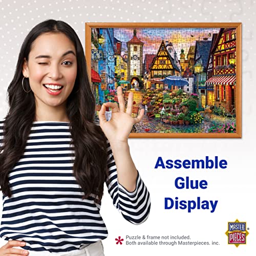 MasterPieces Accessories - Jigsaw Puzzle Glue Bottle & Wide Plastic Spreader, 5 Ounces Each, 2 Pack, Clear from MasterPieces Puzzle Company