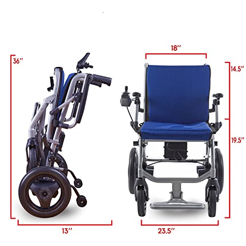 World's Lightest (Weight-30lbs) Foldable Electric Wheelchair, Travel Size, User-Friendly. (Model 2) from K KLANO