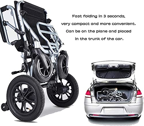 World's Lightest (Weight-30lbs) Foldable Electric Wheelchair, Travel Size, User-Friendly. (Model 2) from K KLANO