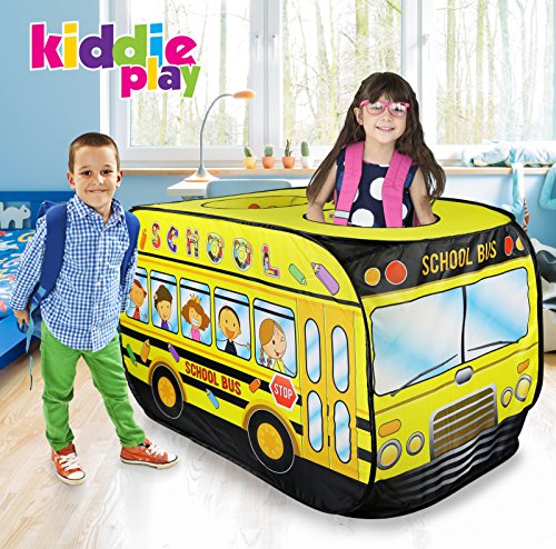 Kiddie Play School Bus Pop Up Play Tent for Kids Boys & Girls Indoor Outdoor Playhouse Toy from Kiddie Play