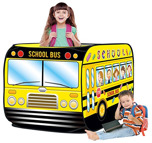 Kiddie Play School Bus Pop Up Play Tent for Kids Boys & Girls Indoor Outdoor Playhouse Toy from Kiddie Play