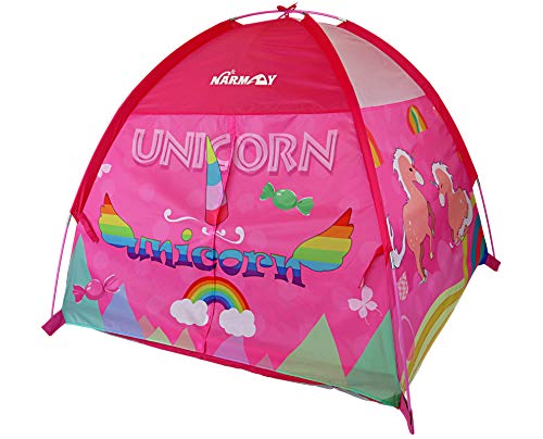 NARMAYÂ® Play Tent Unicorn Dome Tent for Kids Indoor / Outdoor Fun - 48 x 48 x 40 inch from NPR