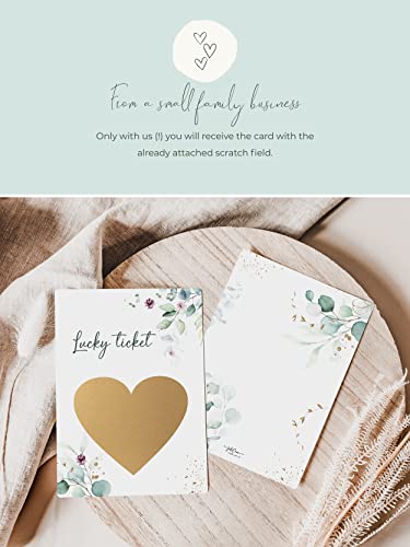 JoliCoon Pregnancy announcement scratch card - You are going to be grandparents - Baby announcement - Eucalyptus by 