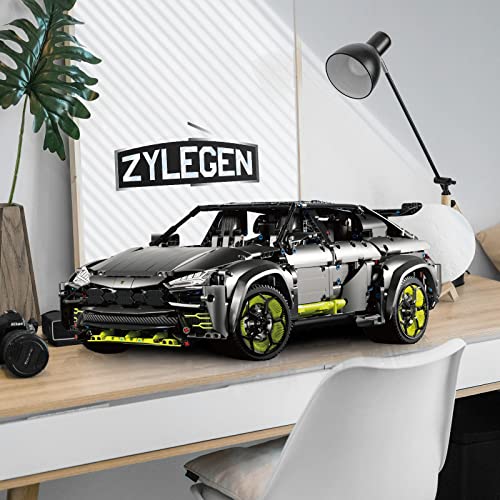 ZYLEGEN Lambo Sports Car MOC Building Blocks Kit, 1:8 Scale Race Car Model Toys Technical Vehicle Construction Toy Building Set for Adults(3,251pcs) from ZYLEGEN