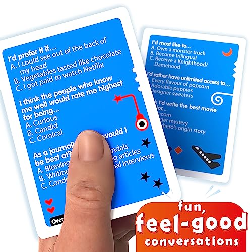 SUSSED The Wacky Would You Rather Card Games | Fun Social Gifts for Teens, Boys, Girls, Families, Adults & More | No Board Needed | 10+ Years | Cool Blue Travel Deck from SUSSED