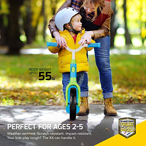 Swagtron K6 Toddler Scooter, Convertible 4-in-1 Ride-On Balance Trike & Training Bike for 3-5 Year Olds â ASTM F963 Certified (Blue) from SWAGTRON