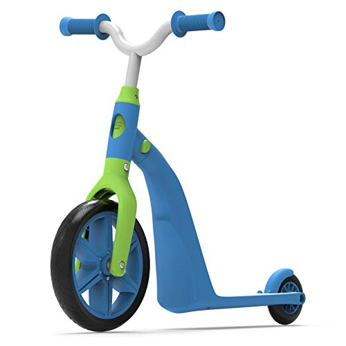 Swagtron K6 Toddler Scooter, Convertible 4-in-1 Ride-On Balance Trike & Training Bike for 3-5 Year Olds â ASTM F963 Certified (Blue) from SWAGTRON
