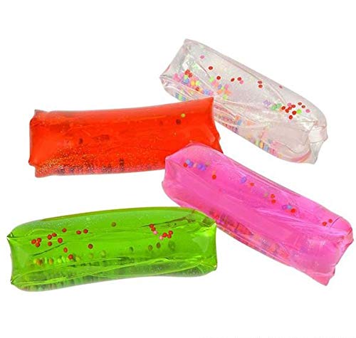 Rhode Island Novelty 4.75 Inch Water Wigglie with Beads Or Glitter, One Per Order No Color Choice by Rhode Island Novelty
