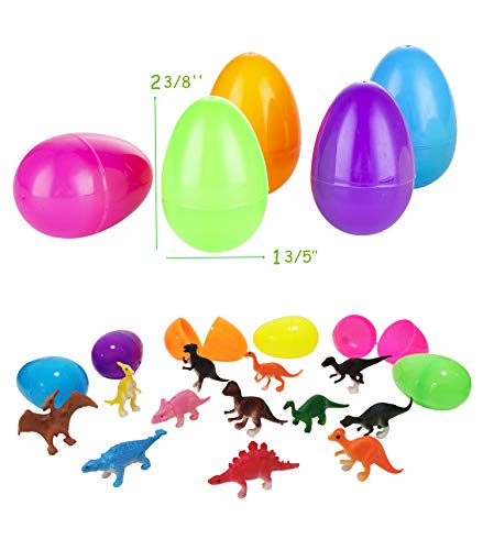 100 Pcs Prefilled Easter Eggs with Novelty Toys Premium for Easter Theme Party Favor, Easter Eggs Hunt, Easter Basket Stuffers/Fillers, Classroom Prize Supplies by YiZhongGou E-commerce Ltd
