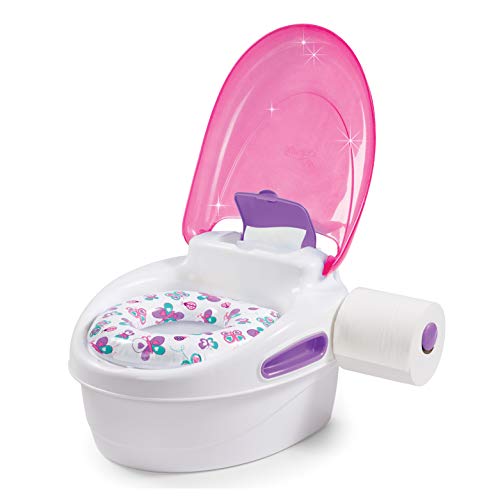 Summer Step by Step Potty, PinkÂ - 3-in-1 Potty Training Toilet - Features Contoured Seat, Flushable Wipes Holder and Toilet Tissue Dispenser from Summer