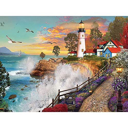 Bits and Pieces - 300 Piece Jigsaw Puzzle for Adults 18" x 24"Â  - Lighthouse Park - 300 pc Jigsaw by Artist David Maclean from Melville Direct