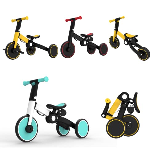 3 in 1 Toddler Bike Kids Tricycle Children Balance Bike Push Bicycle Pedal Trike Bike Removable Pedals Lightweight Portable Foldable No Assembly 2-4 Year Old - by M.A.D. for Everything by M.A.D. for Everything