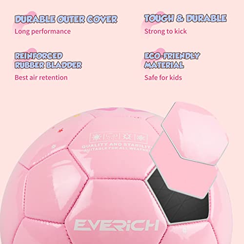 EVERICH TOY Soccer Ball Size 2 Soccer Balls for Kids-Sport Ball for Toddlers-Backyard Lawn Sand Outdoor Toys for Boys and Girls,Including Pump from EVERICH TOY