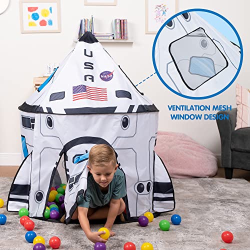 JOYIN Rocket Ship Play Tent Pop up Play Tent Kids Indoor Outdoor Spaceship Playhouse Tent Set from JOYIN