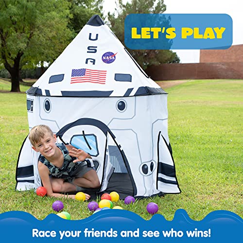 JOYIN Rocket Ship Play Tent Pop up Play Tent Kids Indoor Outdoor Spaceship Playhouse Tent Set from JOYIN