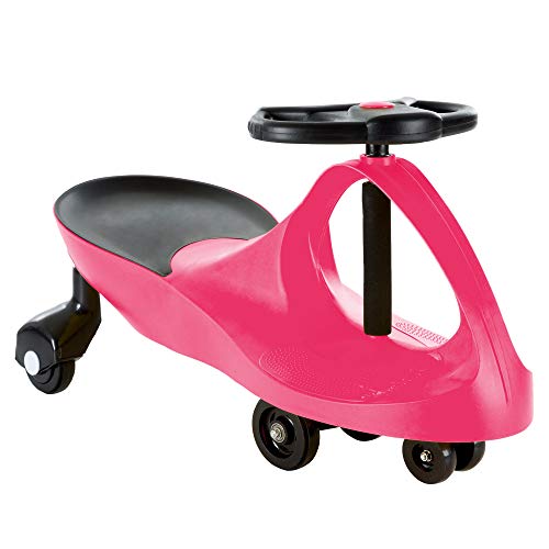 Hey! Play! Zig Zag Ride On Car- No Batteries, Gears or Pedals- Twist, Wiggle & Go- Outdoor Play Toy for Boys and Girls 3 Years Old & Up by LilÃ¢â¬â¢ Rider (Pink) from Trademark Global
