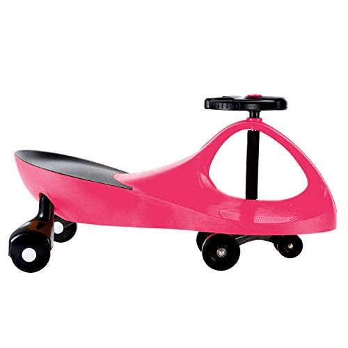 Hey! Play! Zig Zag Ride On Car- No Batteries, Gears or Pedals- Twist, Wiggle & Go- Outdoor Play Toy for Boys and Girls 3 Years Old & Up by LilÃ¢â¬â¢ Rider (Pink) from Trademark Global
