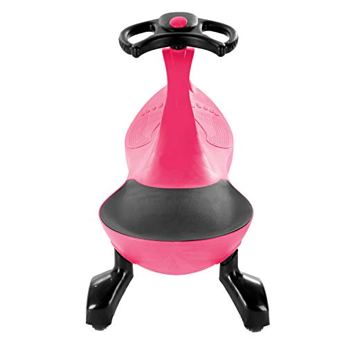 Hey! Play! Zig Zag Ride On Car- No Batteries, Gears or Pedals- Twist, Wiggle & Go- Outdoor Play Toy for Boys and Girls 3 Years Old & Up by LilÃ¢â¬â¢ Rider (Pink) from Trademark Global