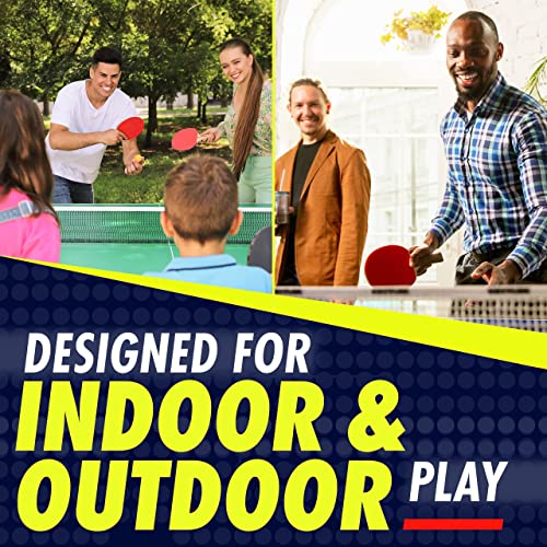 NIBIRU SPORT Ping Pong Paddles Set of 4 - Table Tennis Paddles, 8 Balls, Storage Case - Table Tennis Rackets & Game Accessories by NIBIRU4U LLC