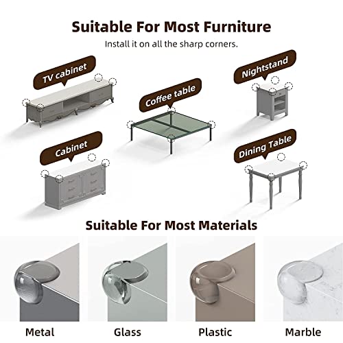 UXU Corner Protector, Baby Proofing, Table Corner Guard, Baby Safety Furniture Corner Protector for Baby, 12 Pack by UXU
