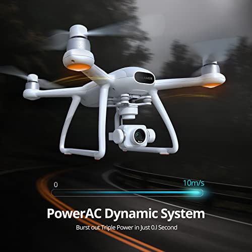 Potensic Dreamer 4K Pro Drones with 3-Axis Gimbal Camera for Adults, FPV GPS Quadcopter with 2KM Transmission Range, 28mins Flight, Brushless Motor, Auto-Return, with Metal Carry case and 32G SD Card by Potensic