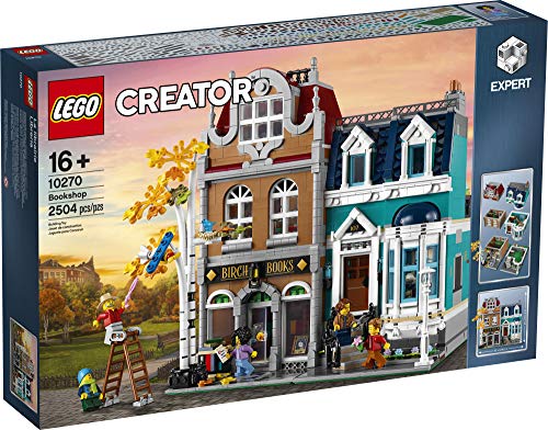 LEGO Creator Expert Bookshop 10270 Modular Building Kit, Big Set and Collectors Toy for Adults, (2,504 Pieces) by LEGO