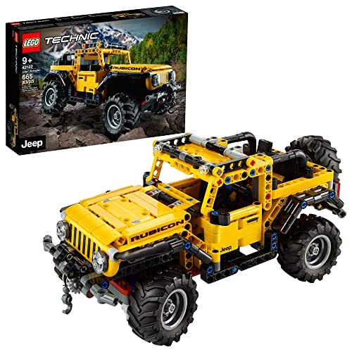 LEGO Technic Jeep Wrangler 4x4 Toy Car 42122 Model Building Kit - All Terrain Off Roader SUV Set, Authentic and Functional Design, STEM Birthday Gift Idea for Kids, Boys, and Girls Ages 9+ from LEGO
