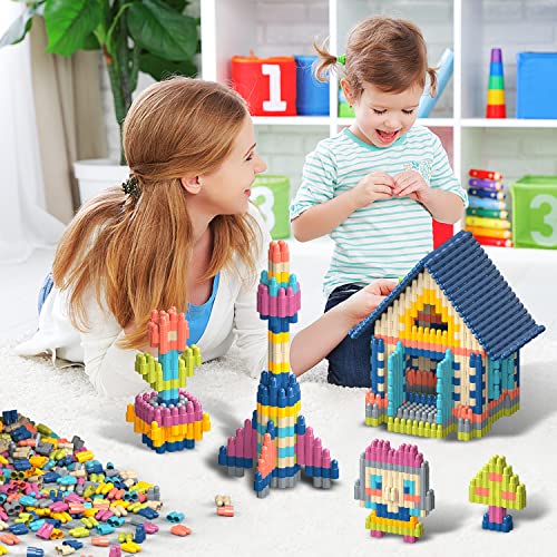 Tigerhu Kids 1120pcs Building Blocks Set Educational STEM Building Toy, Construction Block Toys Set Learning Playset Kit for Boys Girls, Child Brain Development Preschool Kindergarten Toy Age 3+ from Tigherhu