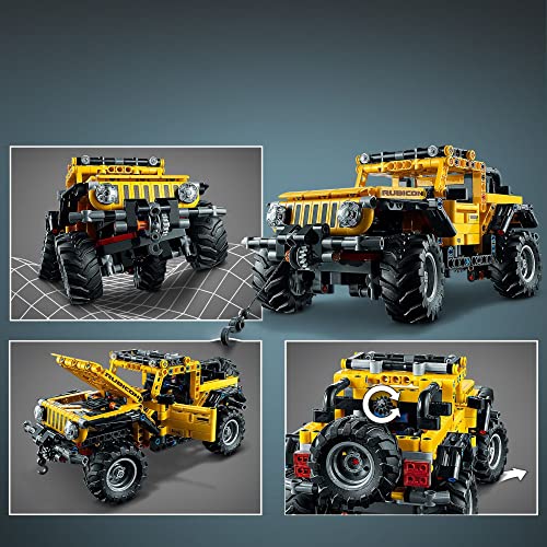 LEGO Technic Jeep Wrangler 4x4 Toy Car 42122 Model Building Kit - All Terrain Off Roader SUV Set, Authentic and Functional Design, STEM Birthday Gift Idea for Kids, Boys, and Girls Ages 9+ from LEGO