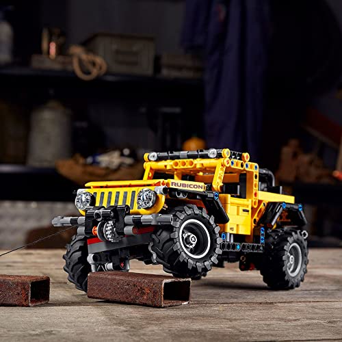 LEGO Technic Jeep Wrangler 4x4 Toy Car 42122 Model Building Kit - All Terrain Off Roader SUV Set, Authentic and Functional Design, STEM Birthday Gift Idea for Kids, Boys, and Girls Ages 9+ from LEGO