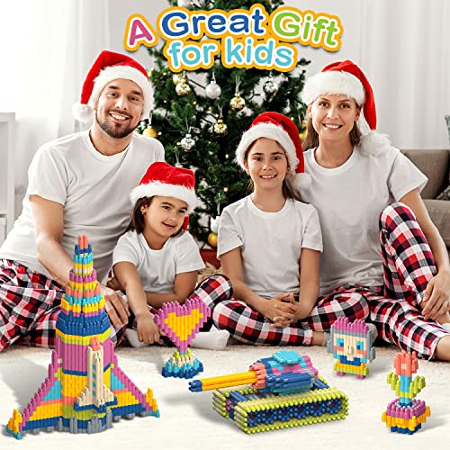 Tigerhu Kids 1120pcs Building Blocks Set Educational STEM Building Toy, Construction Block Toys Set Learning Playset Kit for Boys Girls, Child Brain Development Preschool Kindergarten Toy Age 3+ from Tigherhu