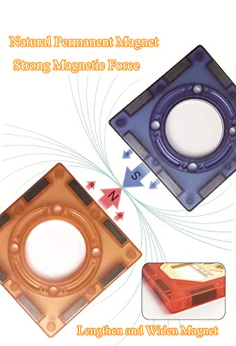 BINZKBB Light Magnetic Tiles Building Blocks for Kids, 3D Clear Educational Toys, Magnetic Marble Run STEM Magnetic Blocks Toys for Kids Ages 3 4 5 6 7 8 10+Year Old Boys Girls Creative Gift(110 PCS) by BINZKBB