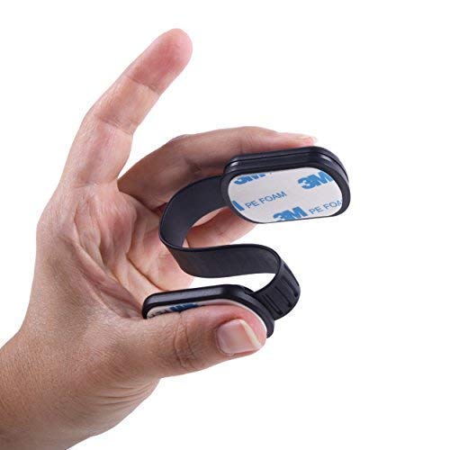 CUTESAFETY Child Proof Safety Locks - Baby Proofing Cabinet Lock with 6 Extra 3M Adhesives - Adjustable Strap Latches to Cabinets,Drawers,Cupboard,Oven,Fridge,Closet Seat,Door,Window (Black, 6) from CUTESAFETY