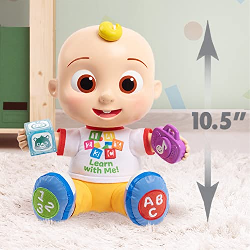 CoComelon Interactive Learning JJ Doll with Lights, Sounds, and Music to Encourage Letter, Number, and Color Recognition, Kids Toys for Ages 18 Month by Just Play