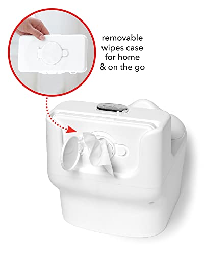 Skip Hop Potty Training Toilet with Easy Clean Coating & Baby Wipes Holder, White, 2 Pounds from AmazonUs/SKCV9