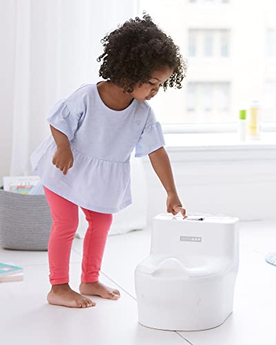 Skip Hop Potty Training Toilet with Easy Clean Coating & Baby Wipes Holder, White, 2 Pounds from AmazonUs/SKCV9