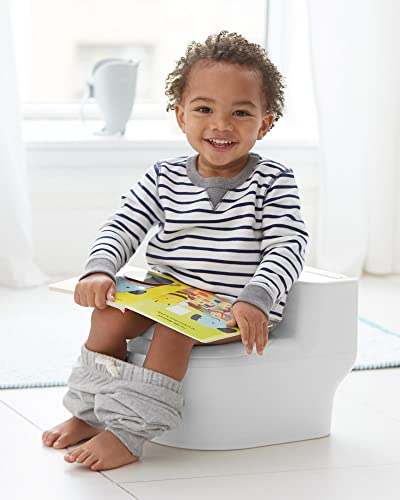 Skip Hop Potty Training Toilet with Easy Clean Coating & Baby Wipes Holder, White, 2 Pounds from AmazonUs/SKCV9