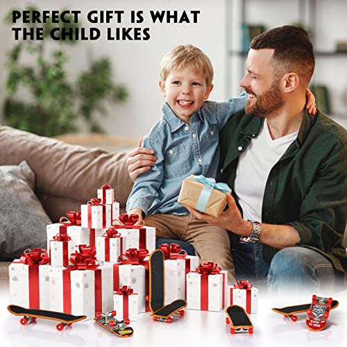 Mini Fingerboard Finger Skateboards Toy 12 PCS, TIME4DEALS Professional Fingerboards Finger Board Toy Set Creative Fingertips Movement Mini Skateboards Finger Sports Party Favors Kids Novelty Toy Gift by TIME4DEALS