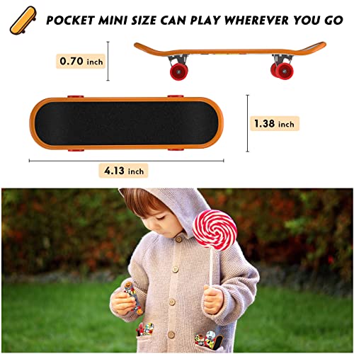 Mini Fingerboard Finger Skateboards Toy 12 PCS, TIME4DEALS Professional Fingerboards Finger Board Toy Set Creative Fingertips Movement Mini Skateboards Finger Sports Party Favors Kids Novelty Toy Gift by TIME4DEALS