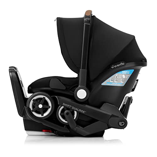 Shyft DualRide with Carryall Storage Infant Car Seat and Stroller Combo (Durham Green) from Evenflo