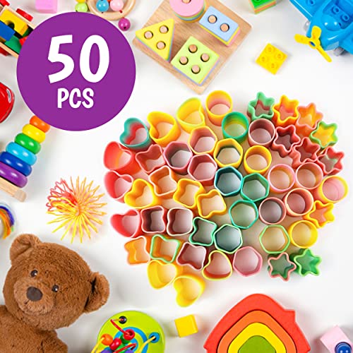 Mini Magic Spring Assortment - Bulk Pack of 50 Rainbow Springs - Great Party Favor Spring Toy by rhode island novelty