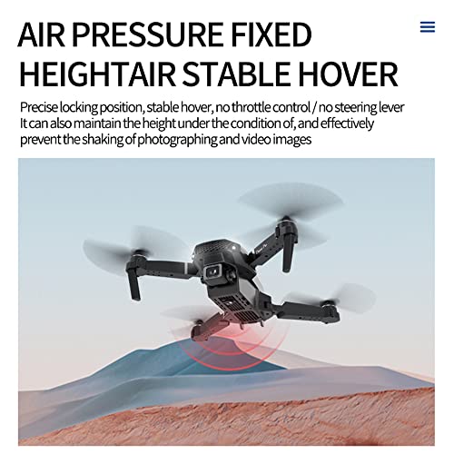 Foldable Drone with 4K Dual Camera for Adults, RC Quadcopter WiFi FPV Live Video, Altitude Hold, Headless Mode, One Key Take Off for Kids or Beginners with 2 Batteries, Carrying Case from PUREUV