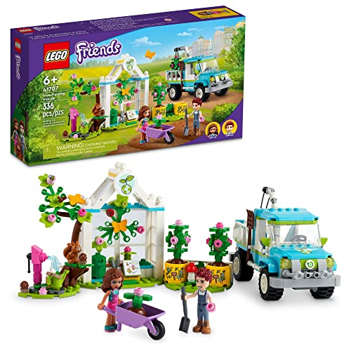 LEGO Friends Tree-Planting Vehicle 41707 Building Kit; with Tree Toys, a Greenhouse and Truck; Gift for Ages 6+ (336 Pieces) from LEGO