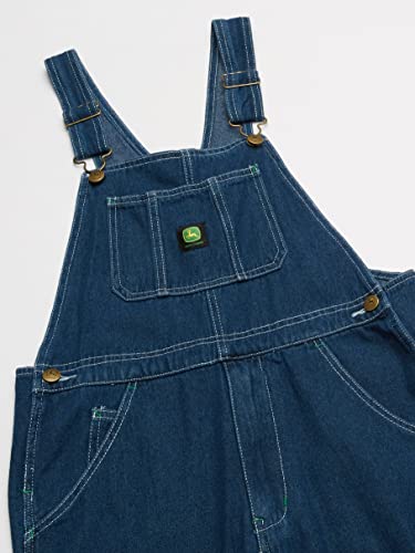 John Deere Boys' Toddler Denim Overall Bib, 2T from John Deere Children's Apparel