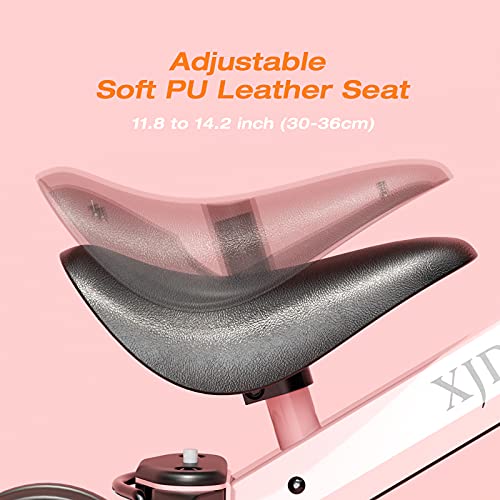 XJD 3 in 1 Kids Tricycles for 10 Month to 3 Years Old Kids Trike Toddler Bike Boys Girls Trikes for Toddler Tricycles Baby Bike Infant Trike with Adjustable Seat Height and Removable Pedal (Pink) from XJD