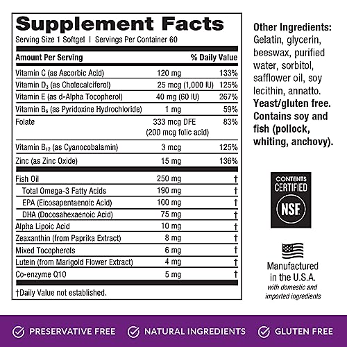 EyePromise Restore Supplement â Complete Macular Health Formula with Zeaxanthin & Lutein for Ocular Nutrition from ZeaVision