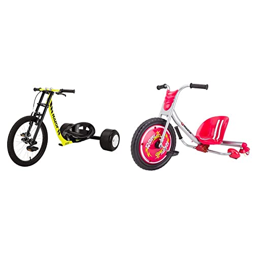 Razor DXT Drift Trike Yellow, One Size & FlashRider 360 Caster Trike by 