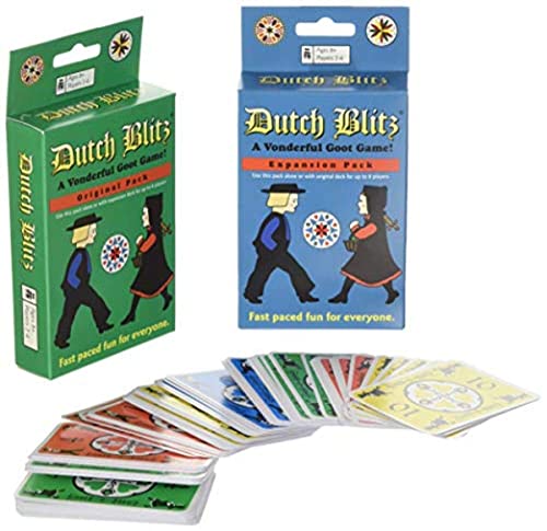 Dutch Blitz: Original and Expansion Combo Pack, Fast Paced Card Game, Fun for Everyone, Great Family Game, Combine Packs to Play With up to 8 Players, For Ages 8 and Up by Flat River Group