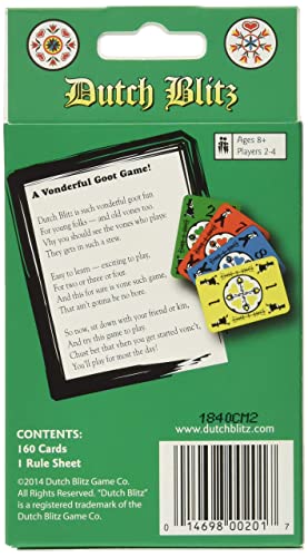 Dutch Blitz: Original and Expansion Combo Pack, Fast Paced Card Game, Fun for Everyone, Great Family Game, Combine Packs to Play With up to 8 Players, For Ages 8 and Up by Flat River Group