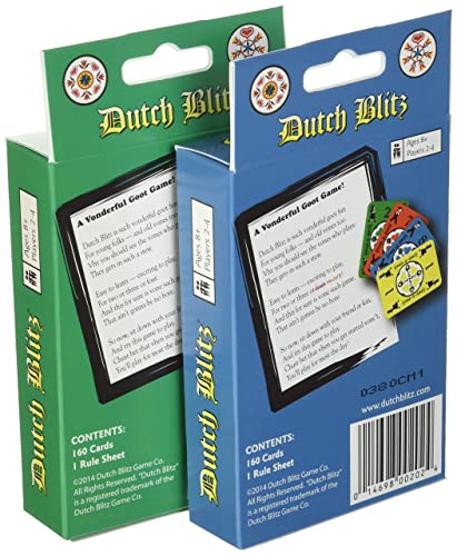 Dutch Blitz: Original and Expansion Combo Pack, Fast Paced Card Game, Fun for Everyone, Great Family Game, Combine Packs to Play With up to 8 Players, For Ages 8 and Up by Flat River Group